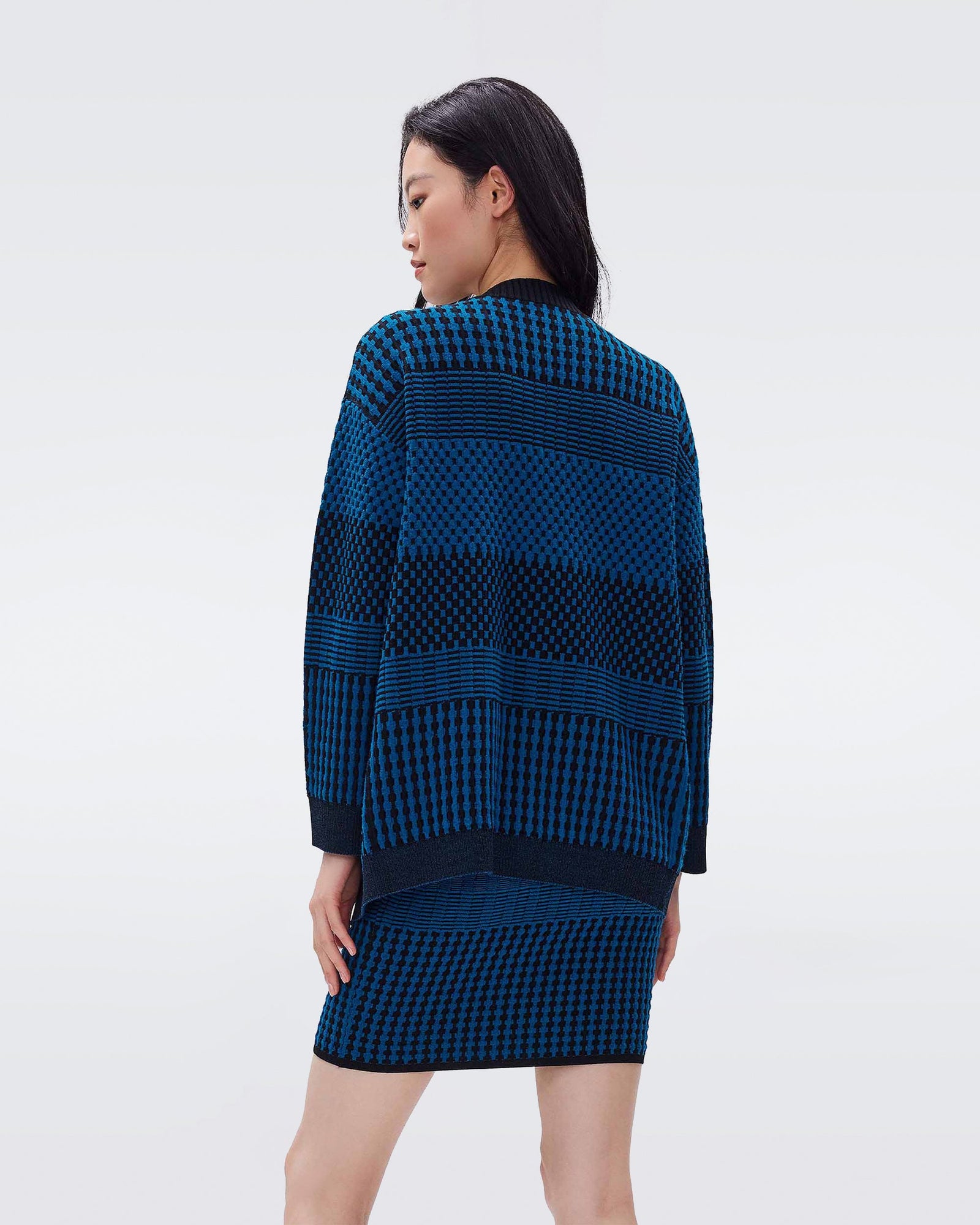 Mona Knit Jacquard Cardigan