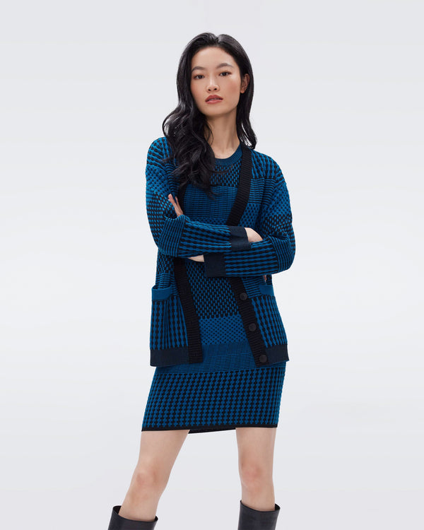 Mona Knit Jacquard Cardigan