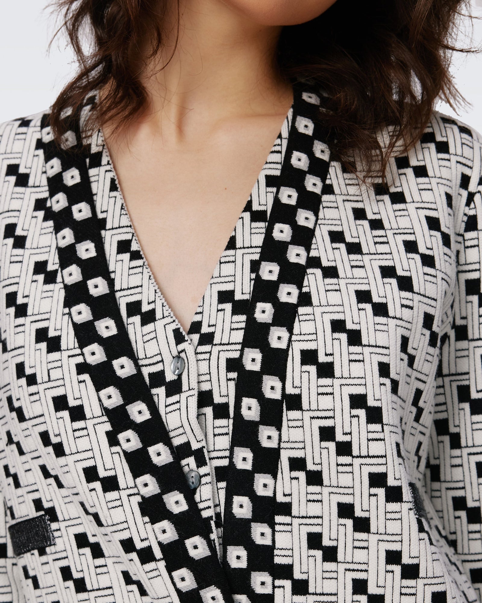 Korbin Knit Jacquard Cardigan