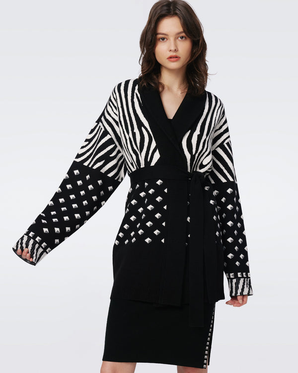 Lee Knit Jacquard Cardigan