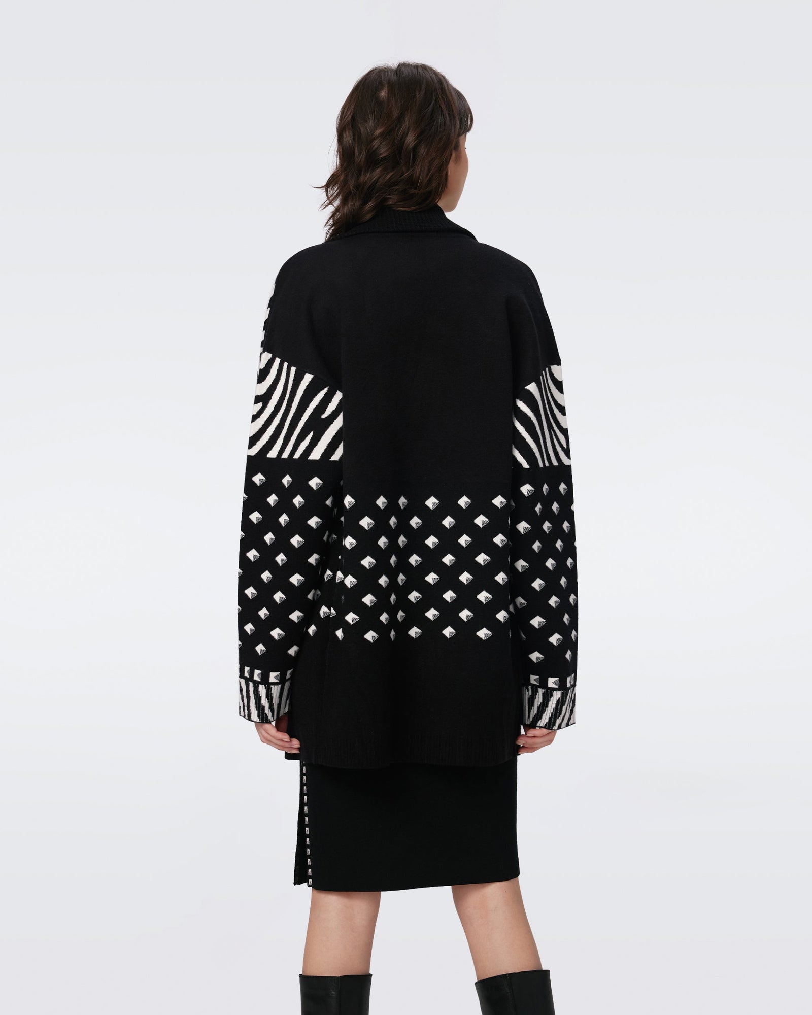 Lee Knit Jacquard Cardigan