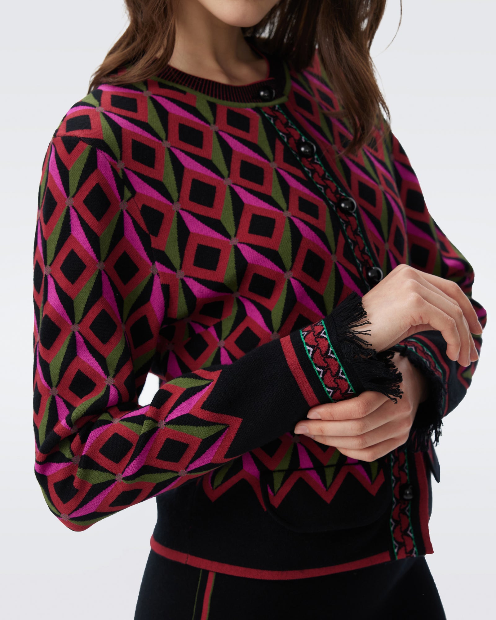 DVF BROGAN CARDIGAN