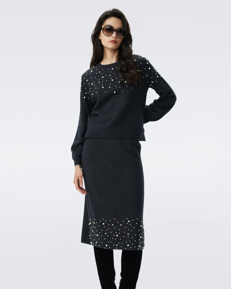DVF PEARL SWEATER