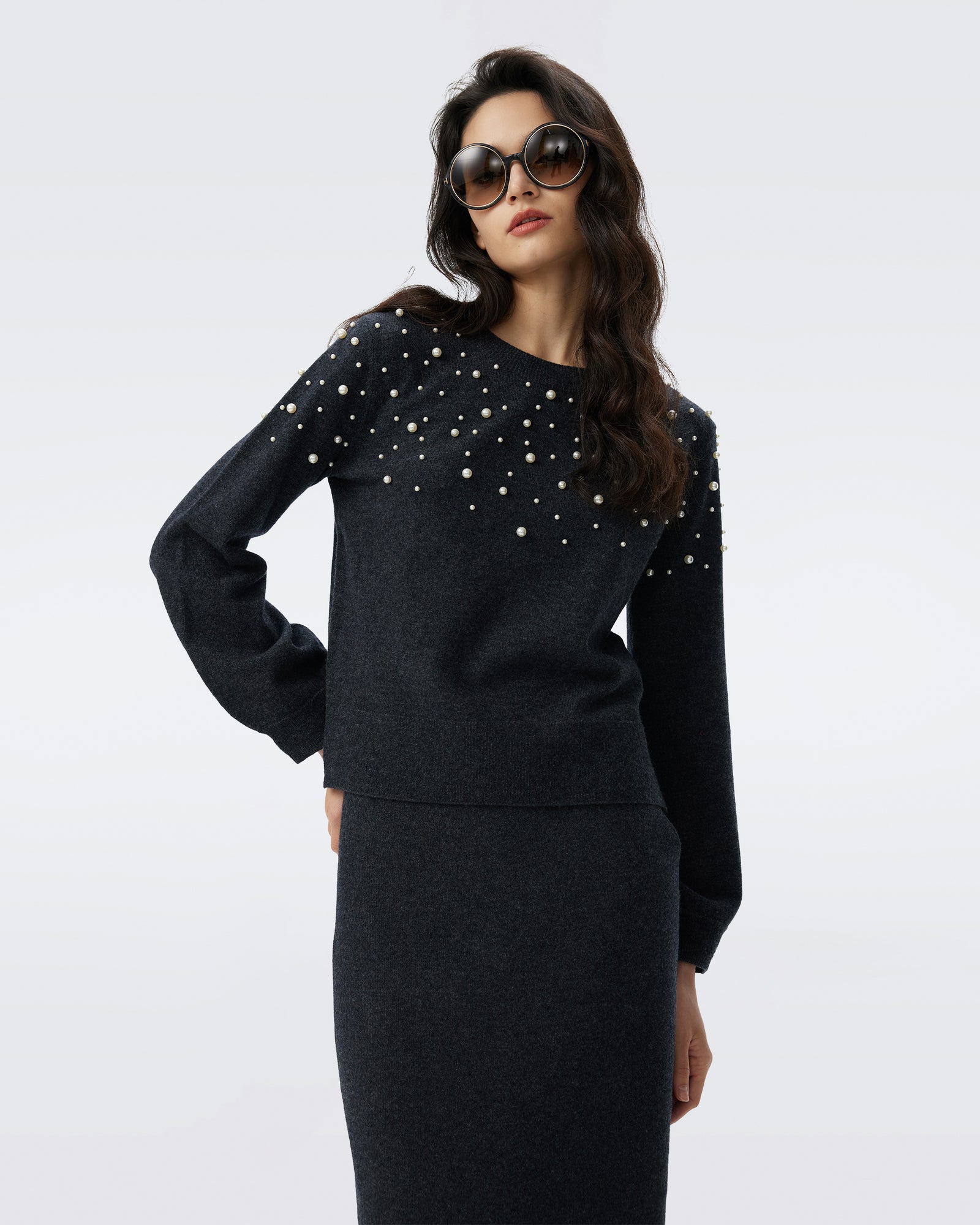 DVF PEARL SWEATER