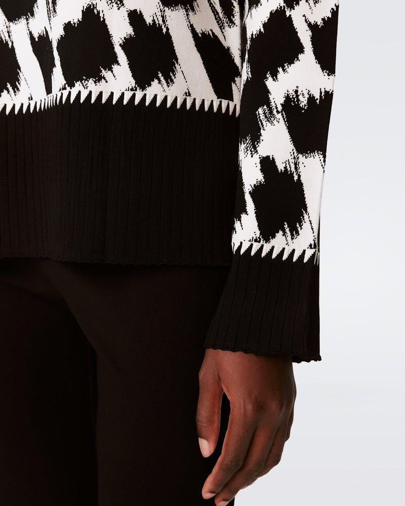 DVF LUCRETIA SWEATER in BRUSH TOOTH