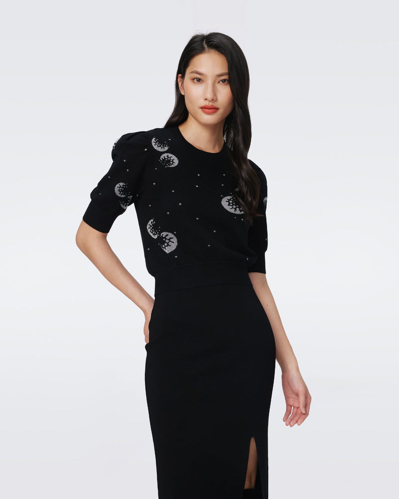 Willa Knit Jacquard Sweater – Diane von Furstenberg HongKong Willa Knit Jacquard Sweater – Diane von Furstenberg HongKong