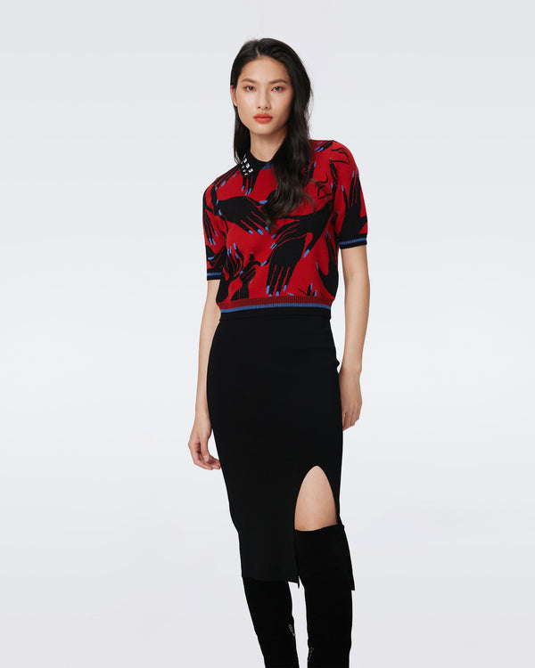 Antonella Knit Jacquard Top