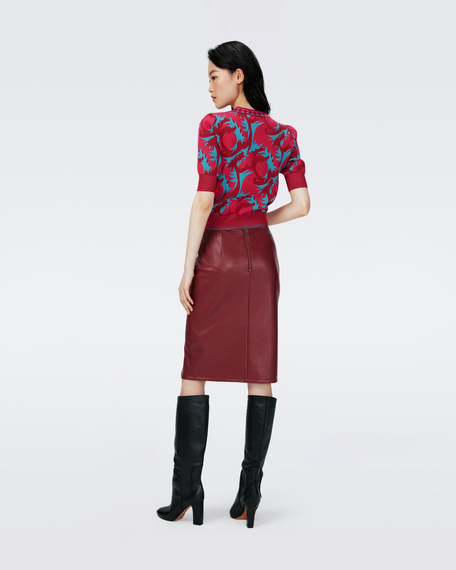 Dvf Hudson Sweater In Dragon Jade