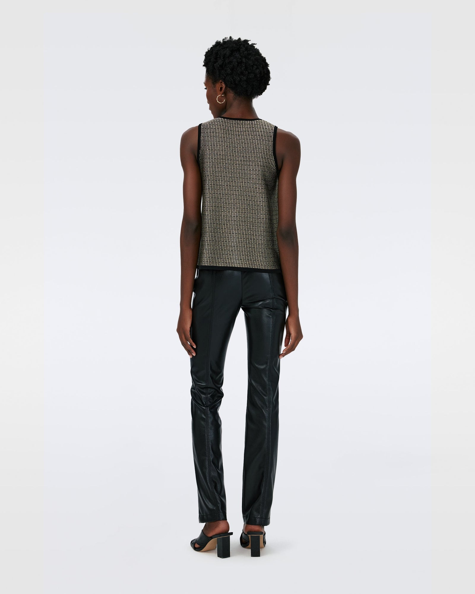 Morgause Metallic Knit Jacquard Top