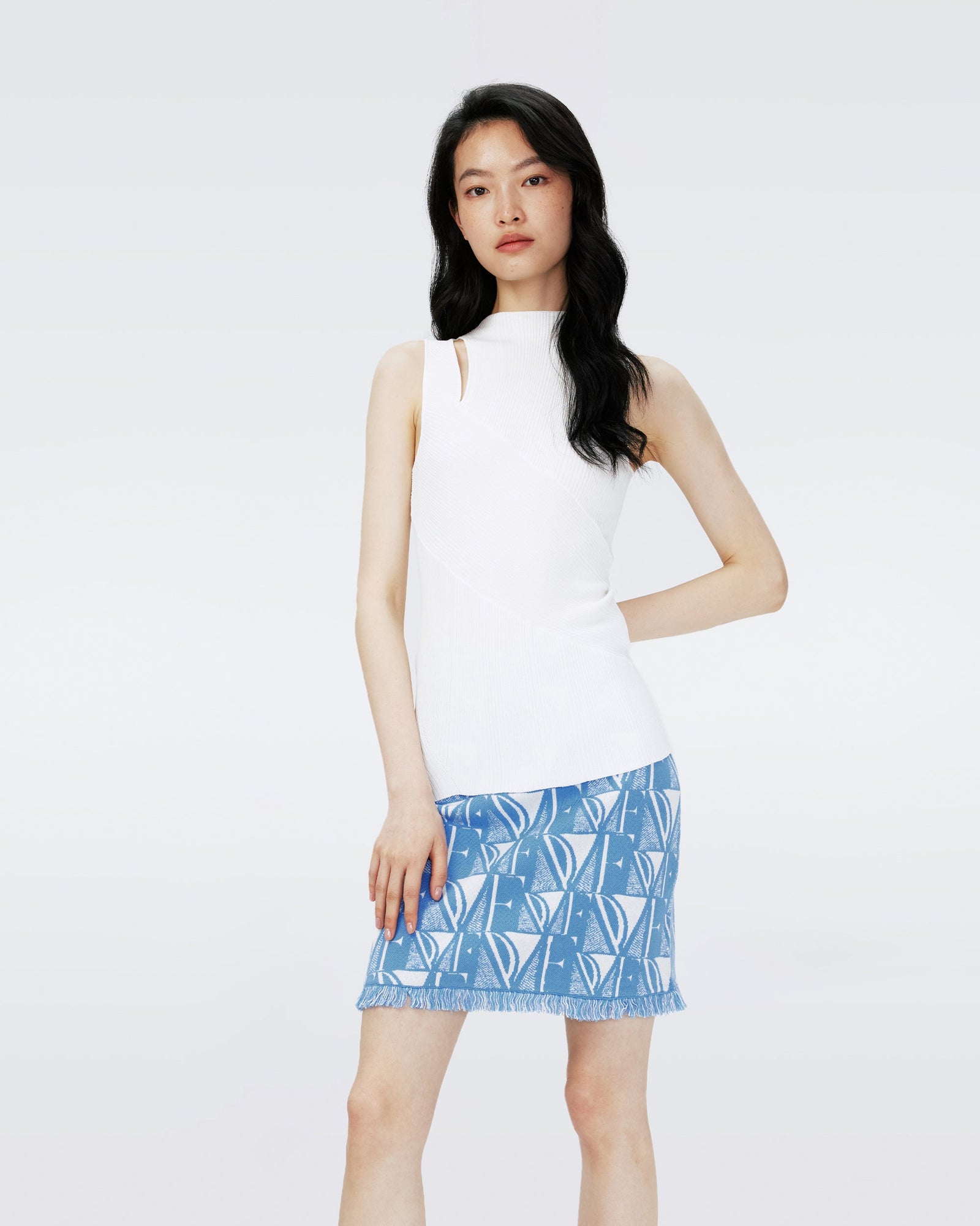 Dvf Artemesia Top In Ivory