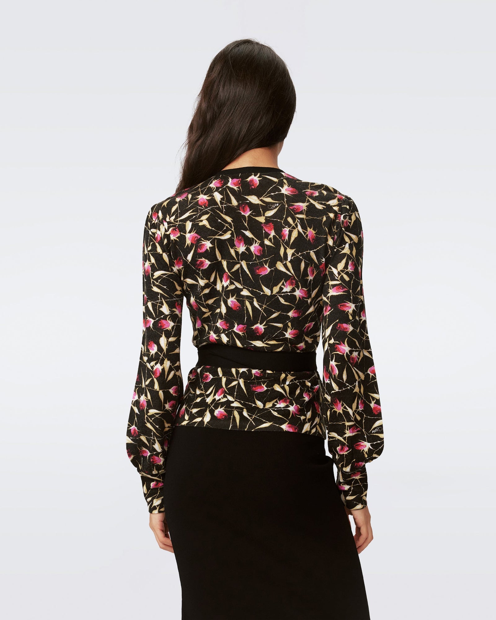 Silver Wool Wrap Top