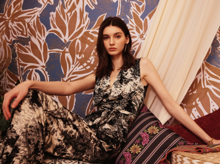 dvf eloise maxi dress XS 2 DVF Diane von Furstenberg ELOISE Floral Bouquet Faux Wrap Maxi Silk Dress
