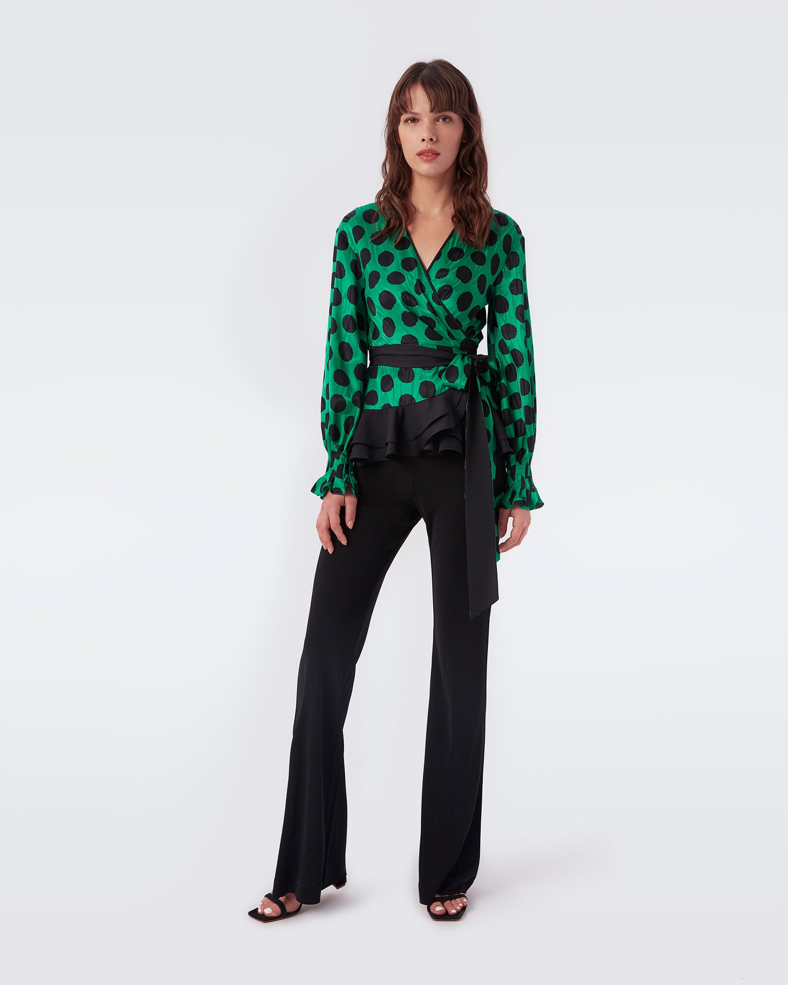 Guy Jacquard Wrap Top