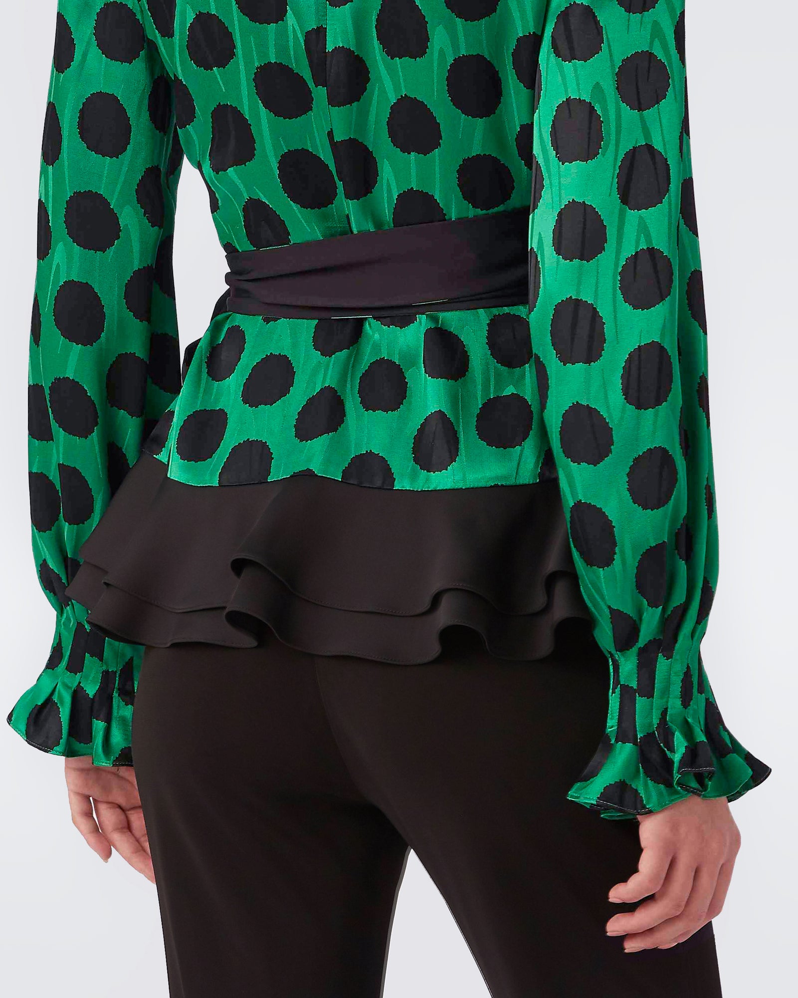 Guy Jacquard Wrap Top