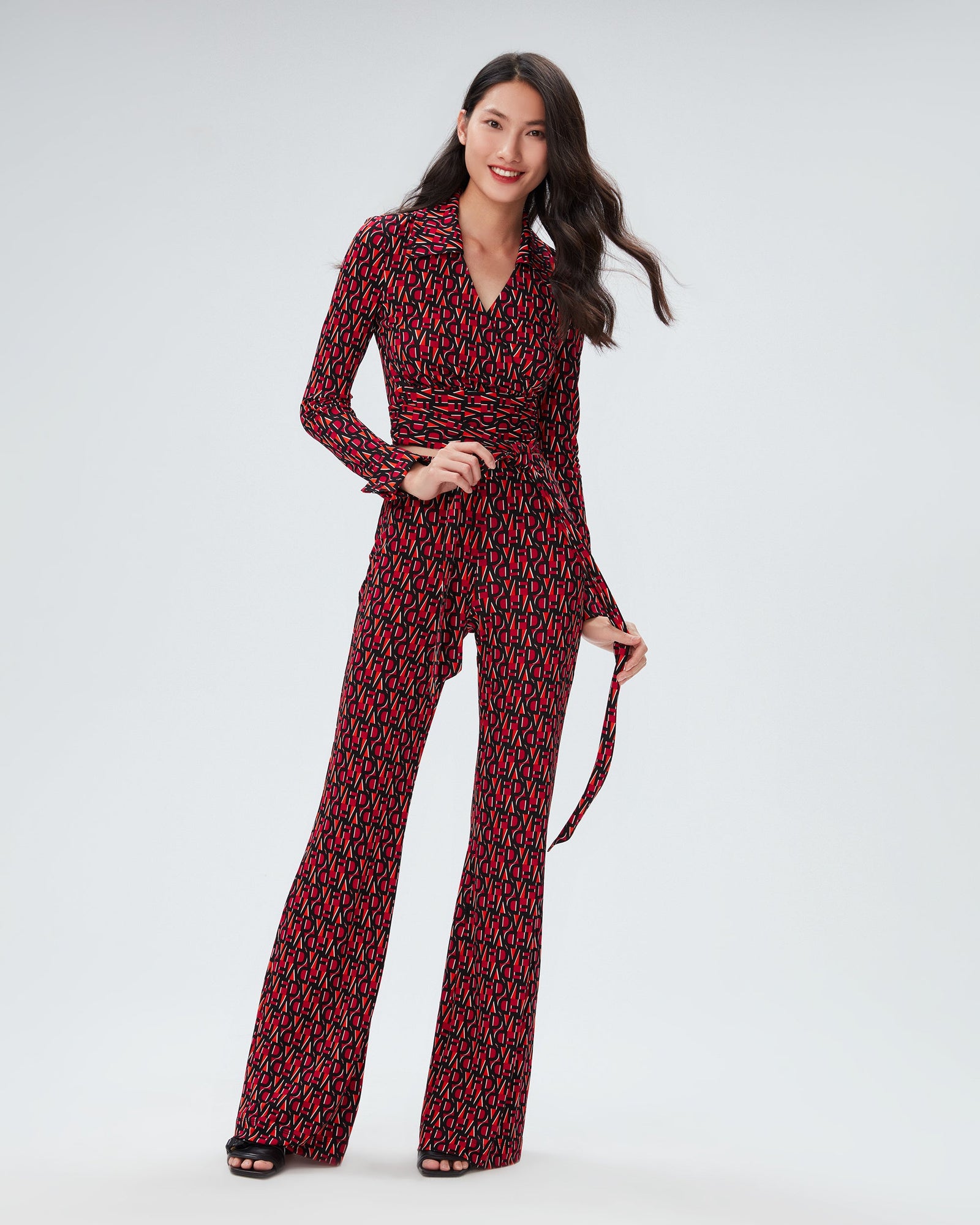 dvf bobbie top in dvf stamp sm shocking beet