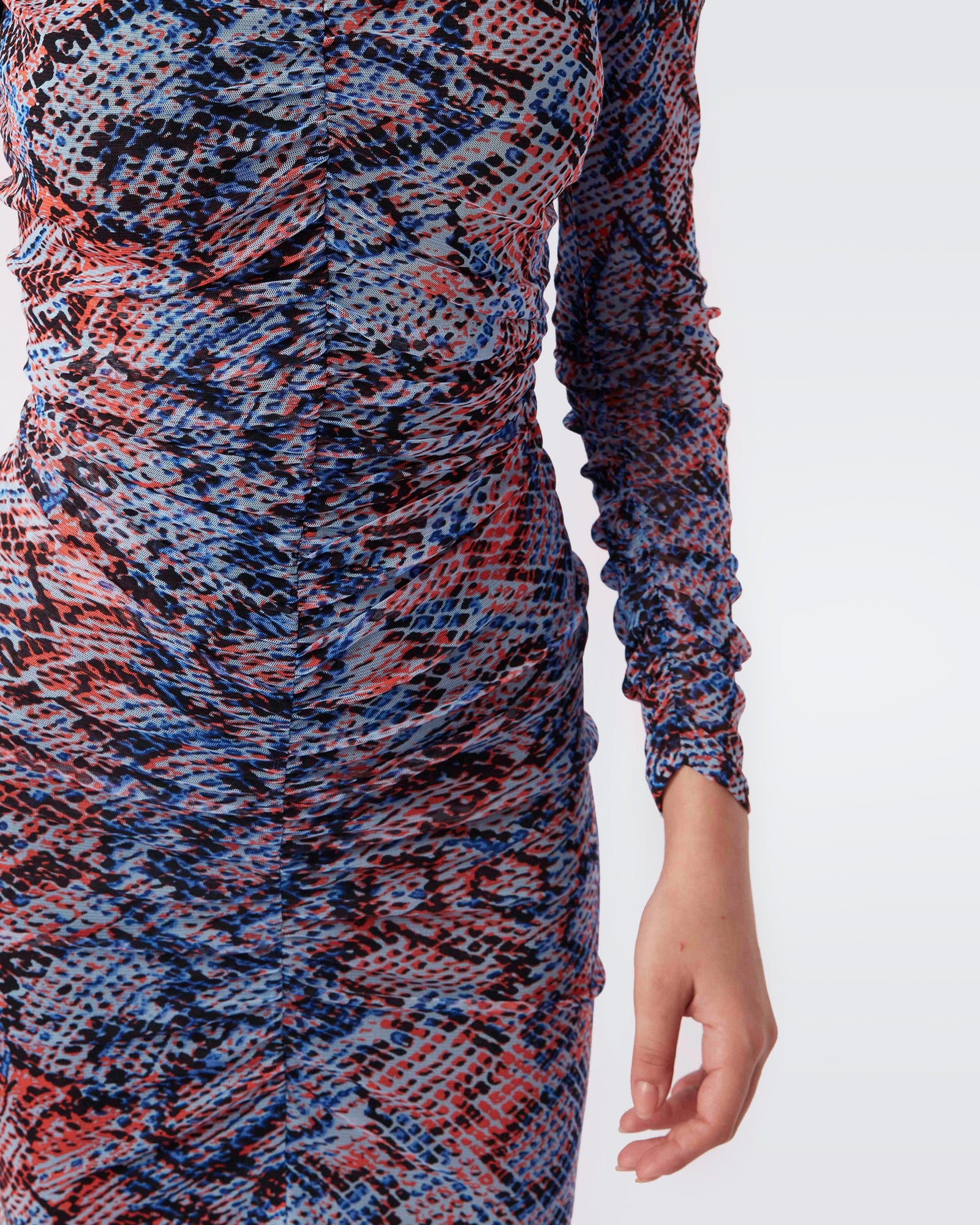 Gypsy Ruched Mesh Dress