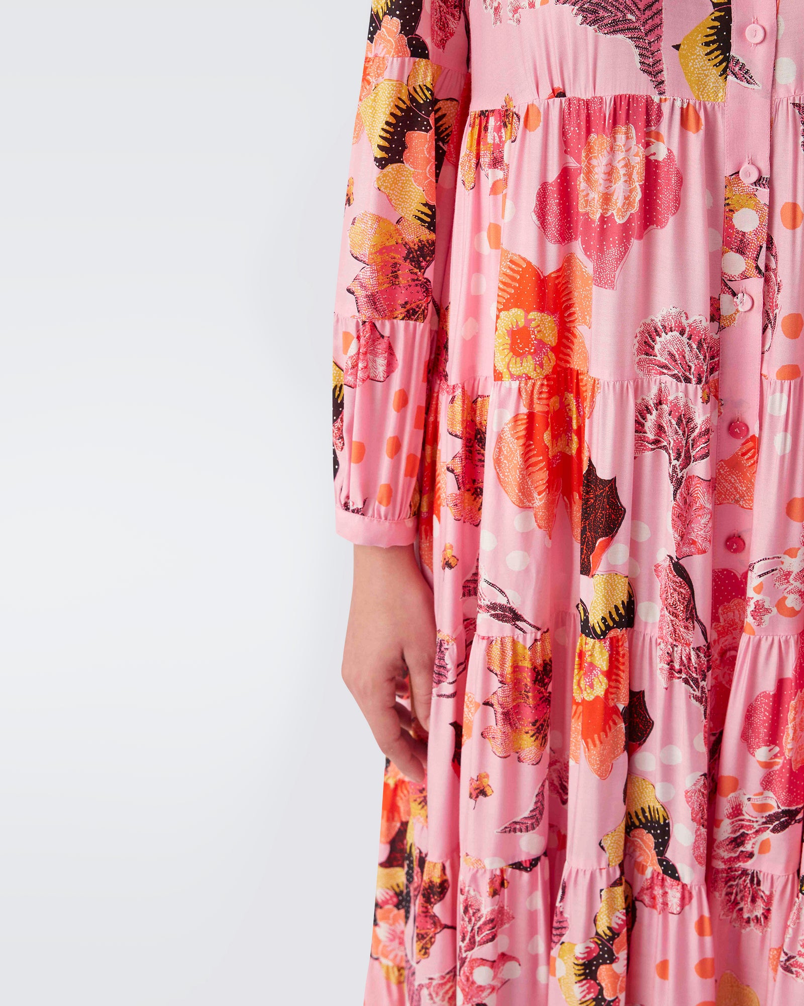 Gal Voile Midi Dress