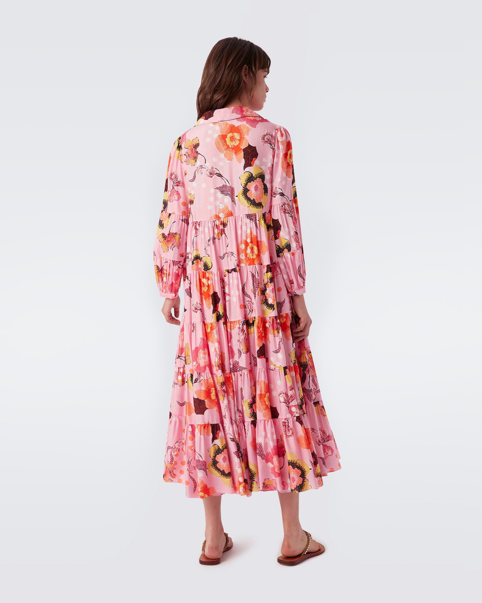 Gal Voile Midi Dress