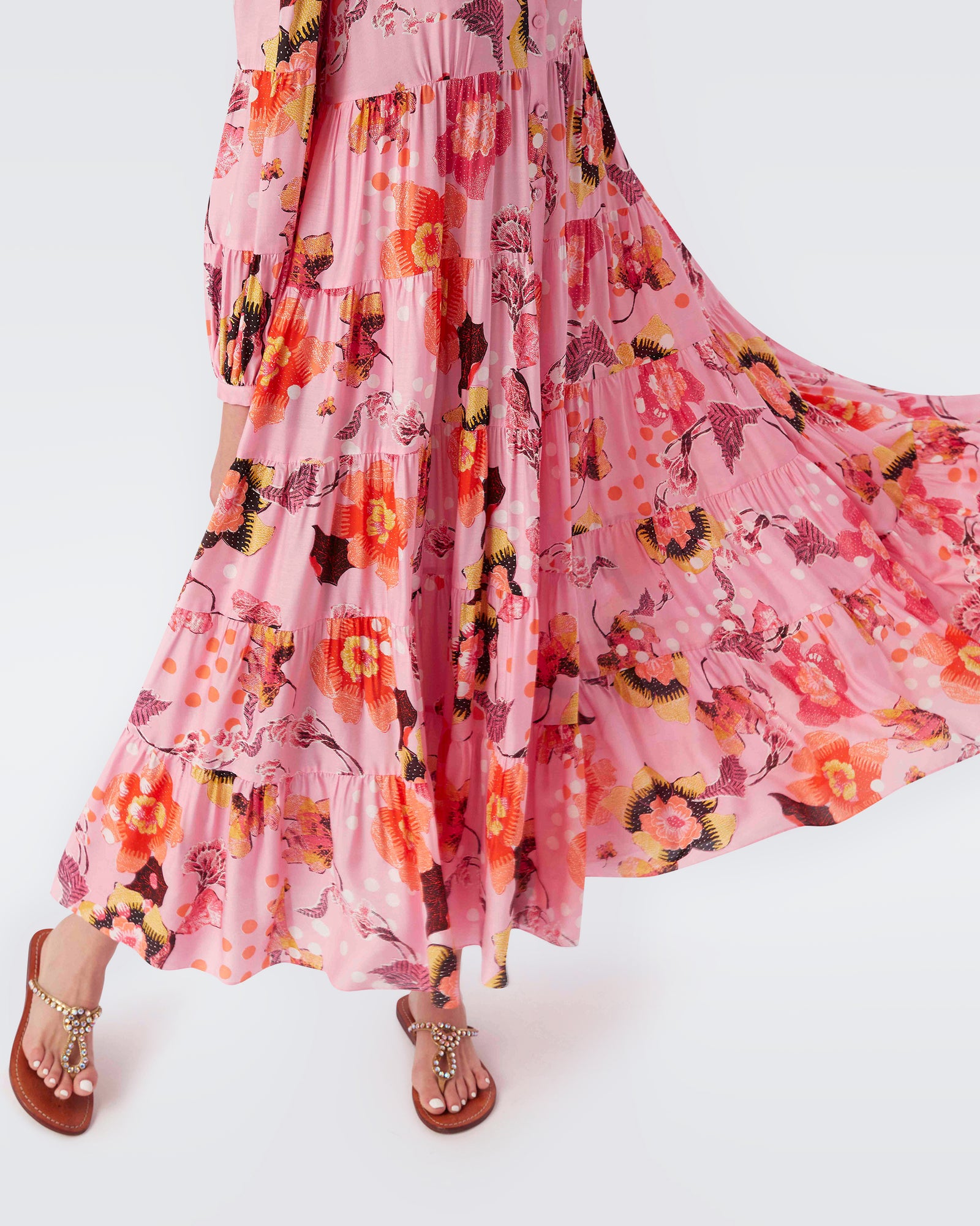 Gal Voile Midi Dress