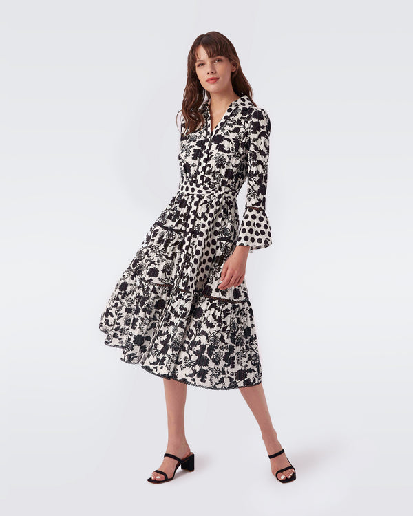 Barry Cotton Midi Dress