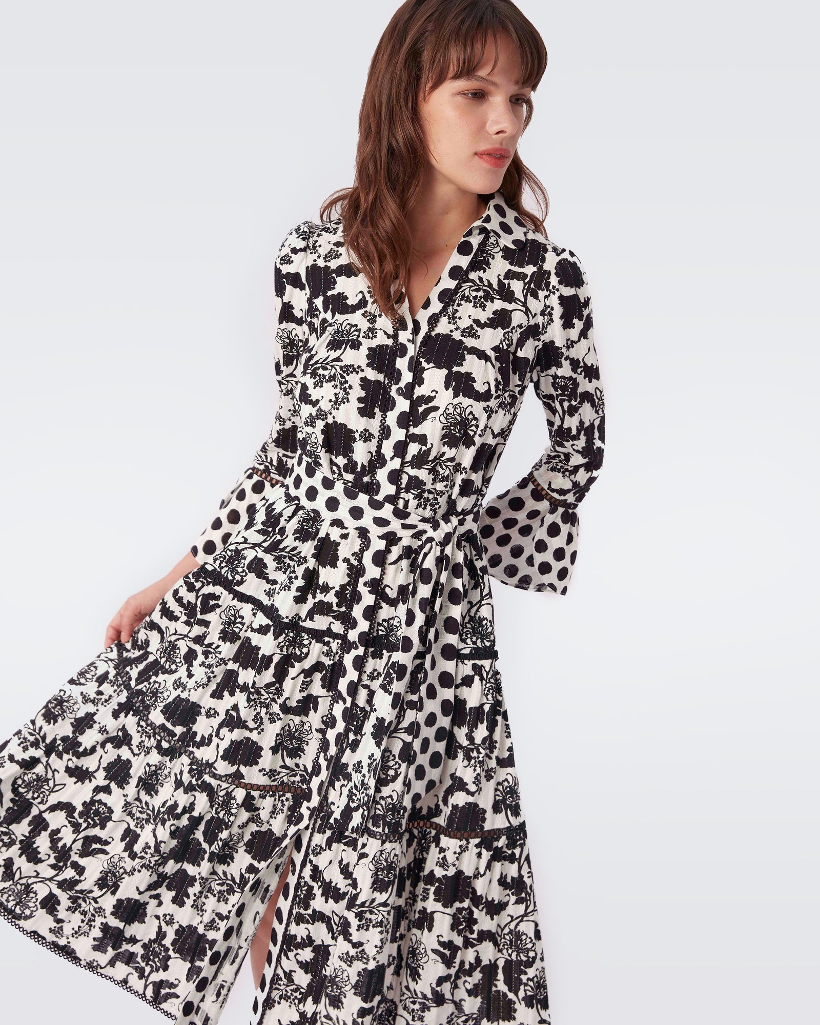 Barry 棉質中長連身裙