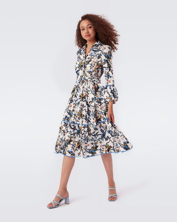 Barry Cotton Midi Dress