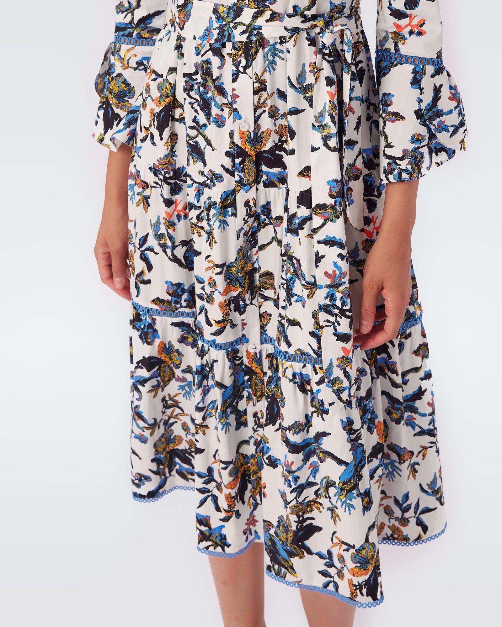 Barry Cotton Midi Dress