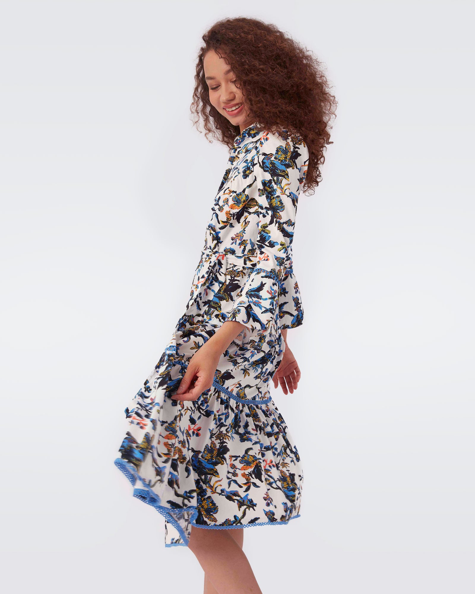 Barry Cotton Midi Dress