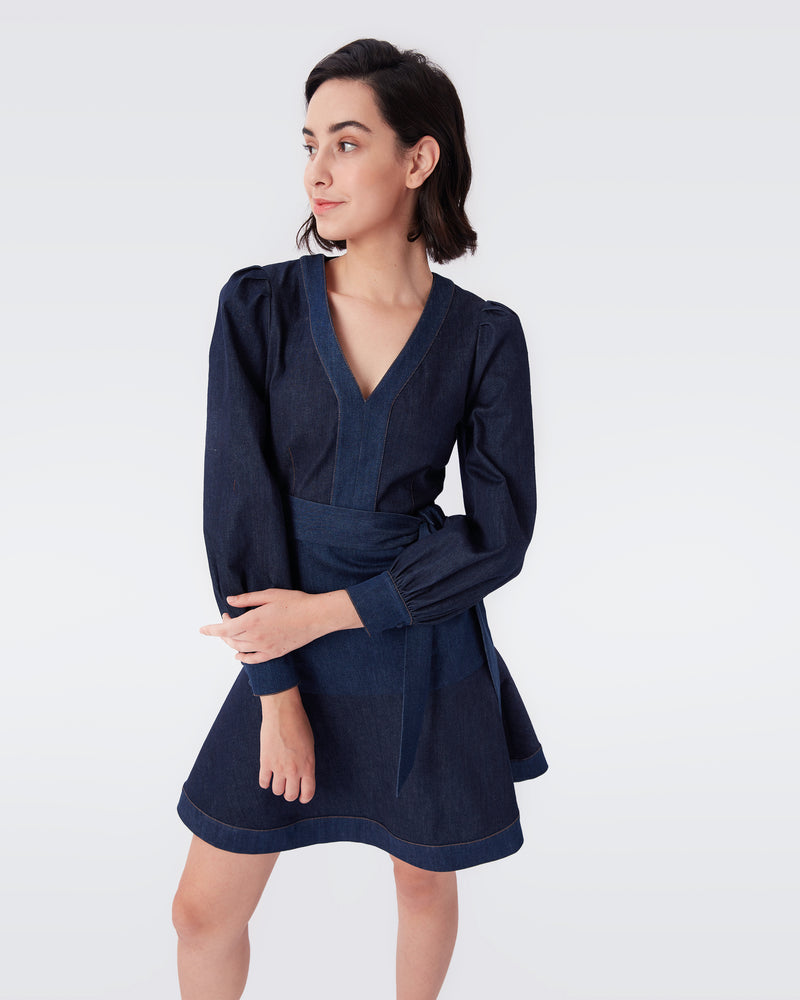 Santiago Denim Mini Dress Diane von Furstenberg HongKong Santiago Denim Mini Dress Diane von Furstenberg HongKong