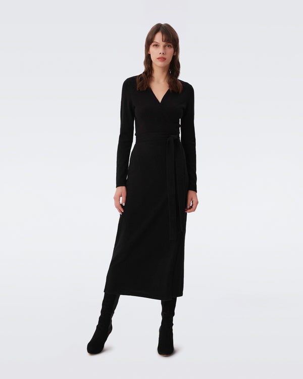dvf knit dress Walnut Knit Wrap Dress