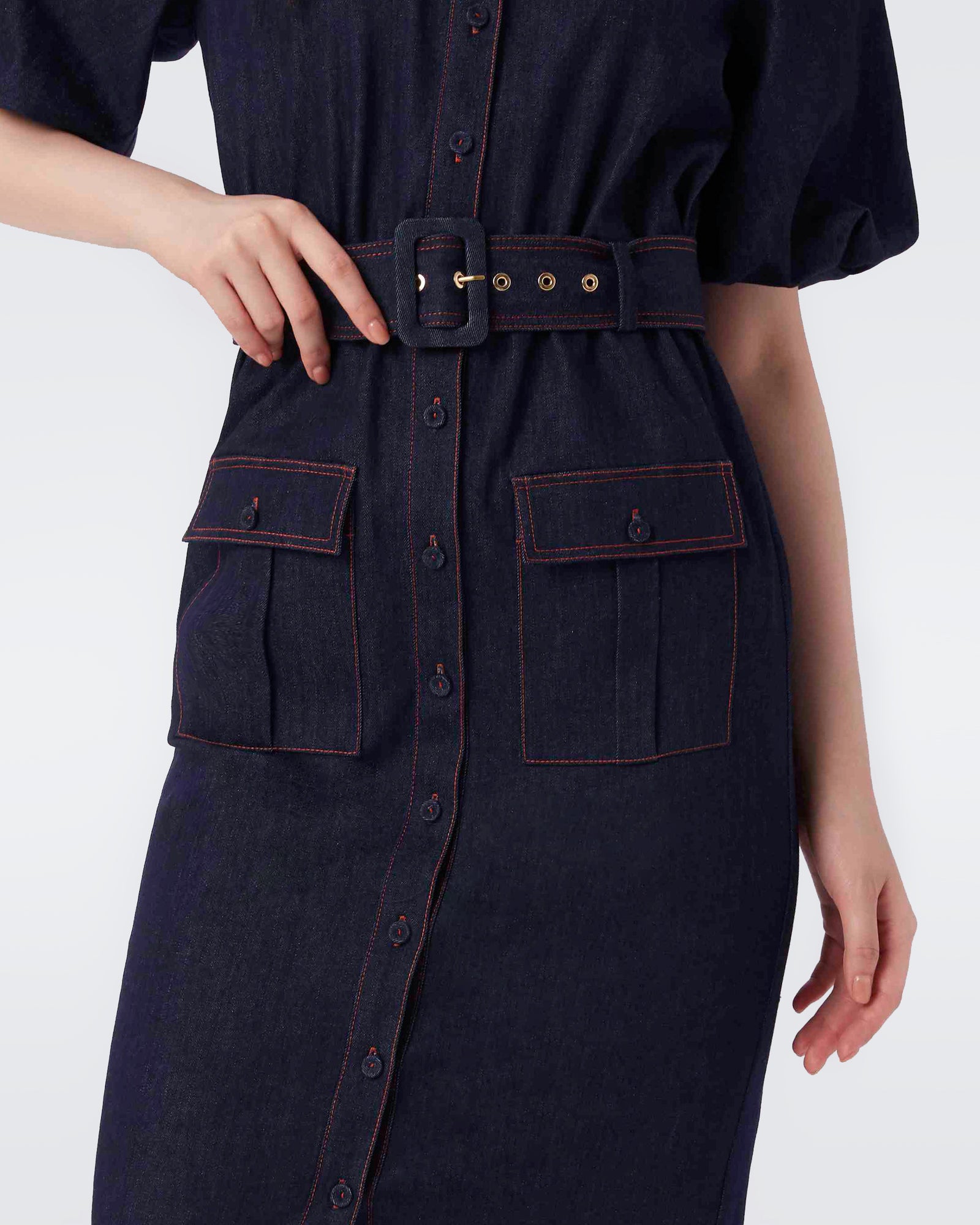 Grenada Utilitarian Midi Dress