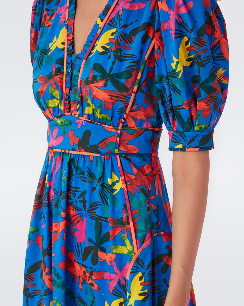 devon midi dress Devon Dress Midnight/powder Blue Multi / 3X / S25D935956