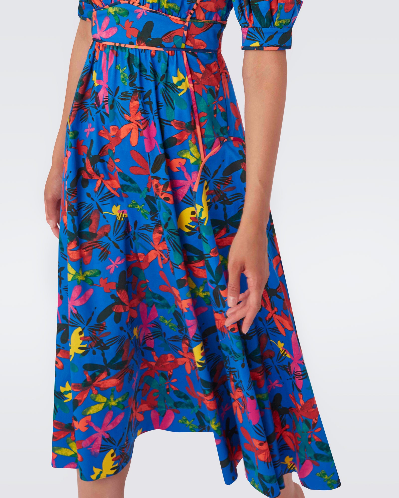 Devon Cotton Poplin Midi Dress