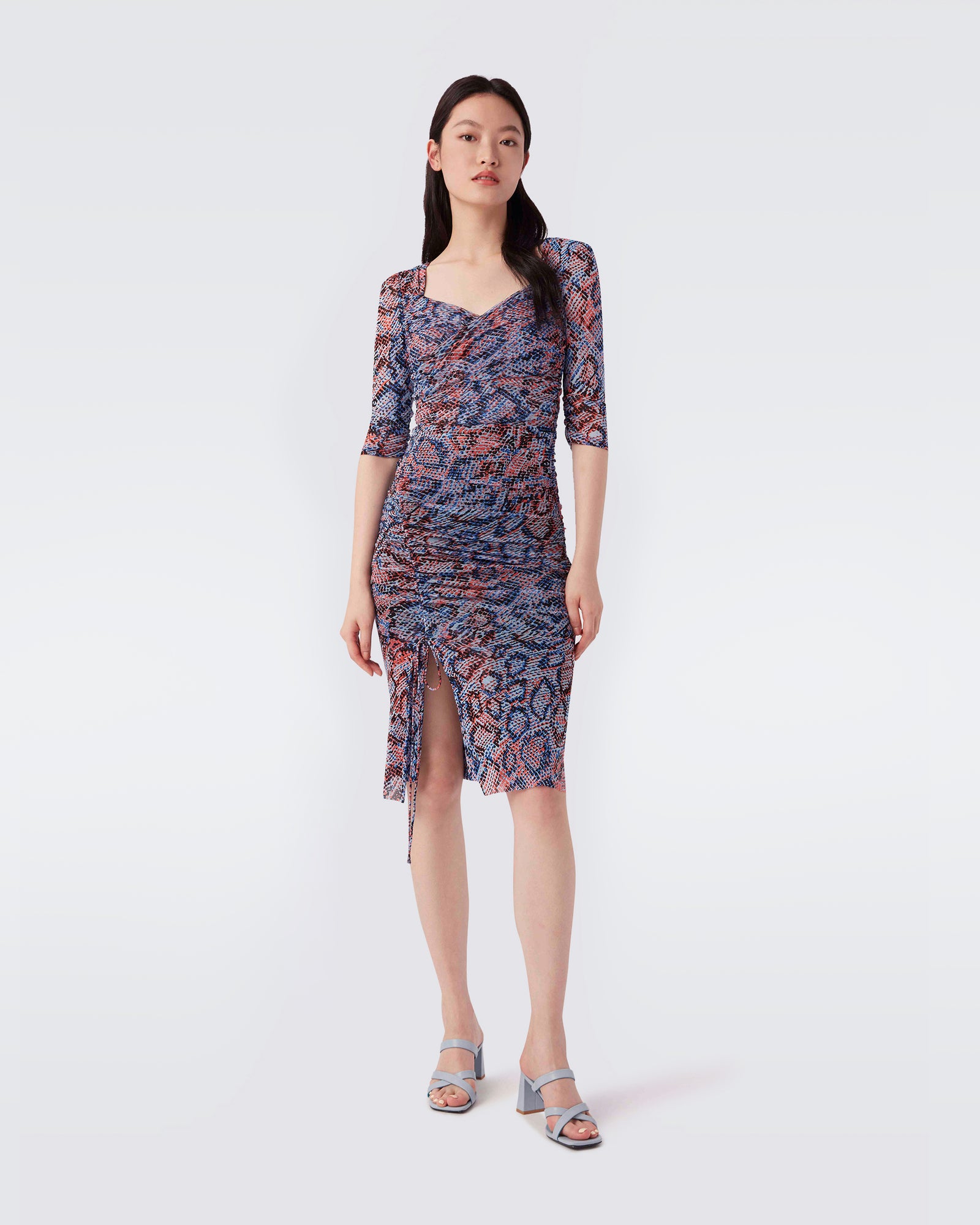 Michael Knee-Length Mesh Dress