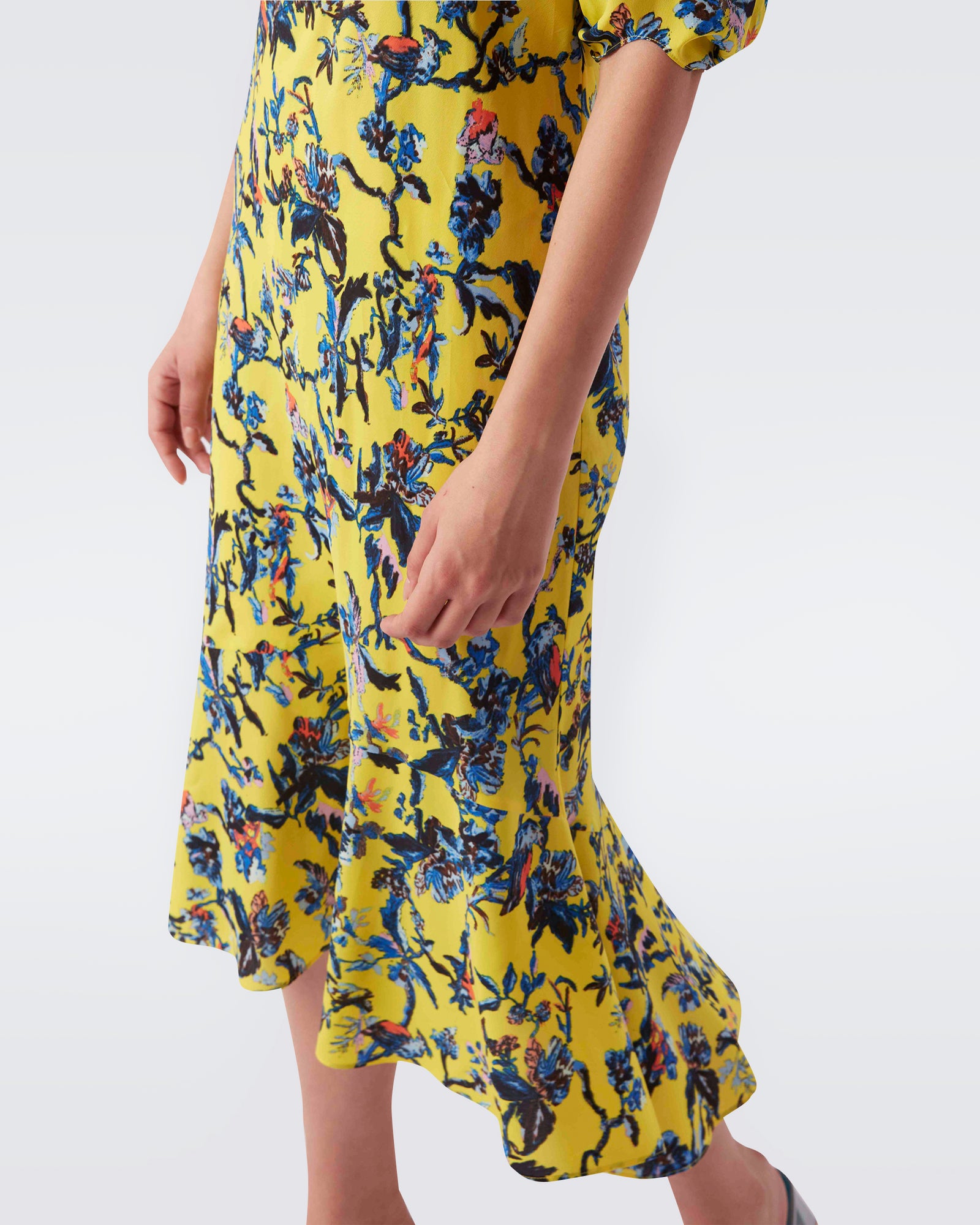 Crepe Libby Dress with Knee Length Skirt