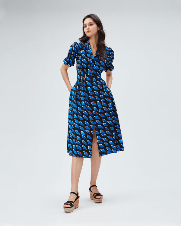 dvf erica dress in betta scales