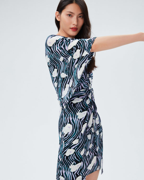 dvf emmaline dress in ocean tide orchid