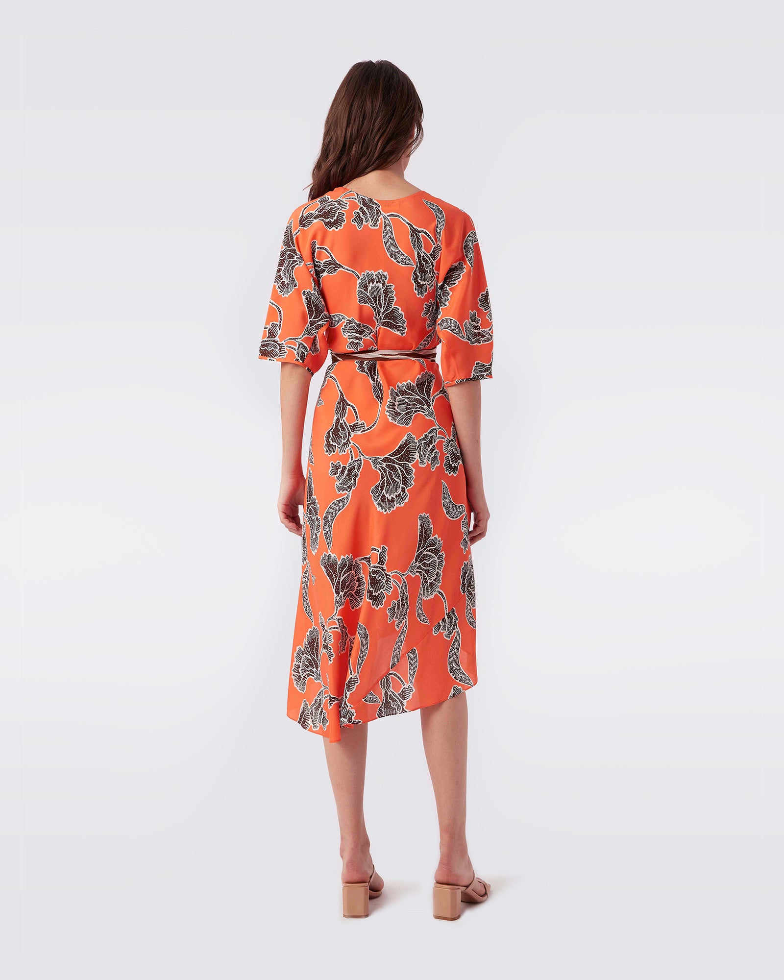 Eloise Asymmetrical Faux-Wrap Dress
