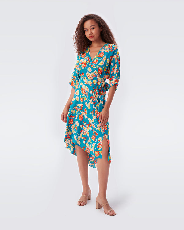 Eloise Faux-Wrap Dress