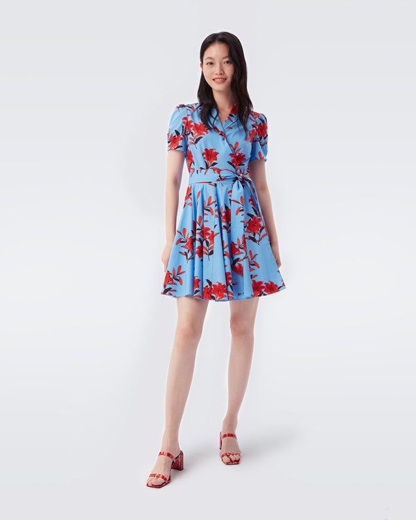 Evalina Mini Wrap Dress