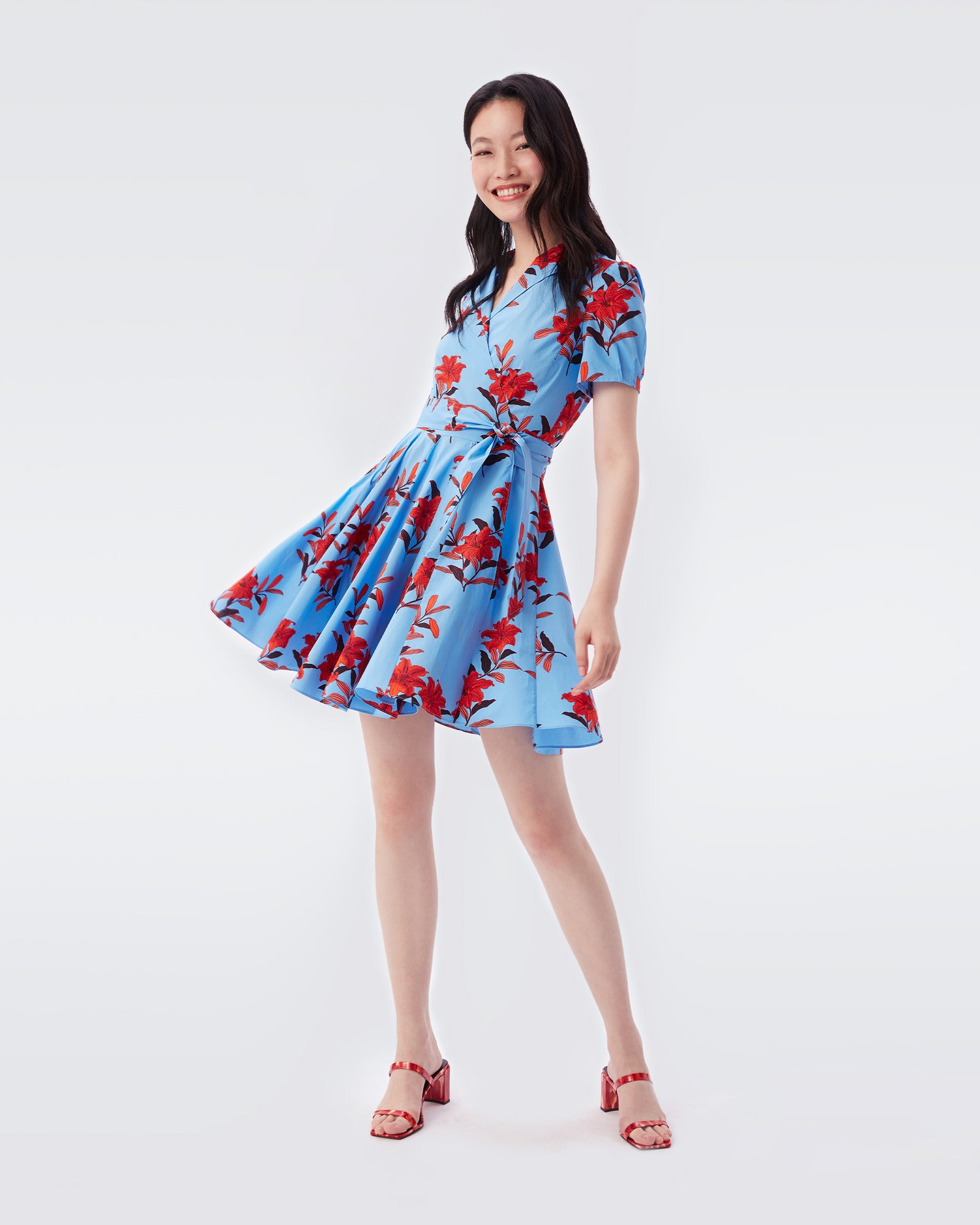 Evalina Mini Wrap Dress