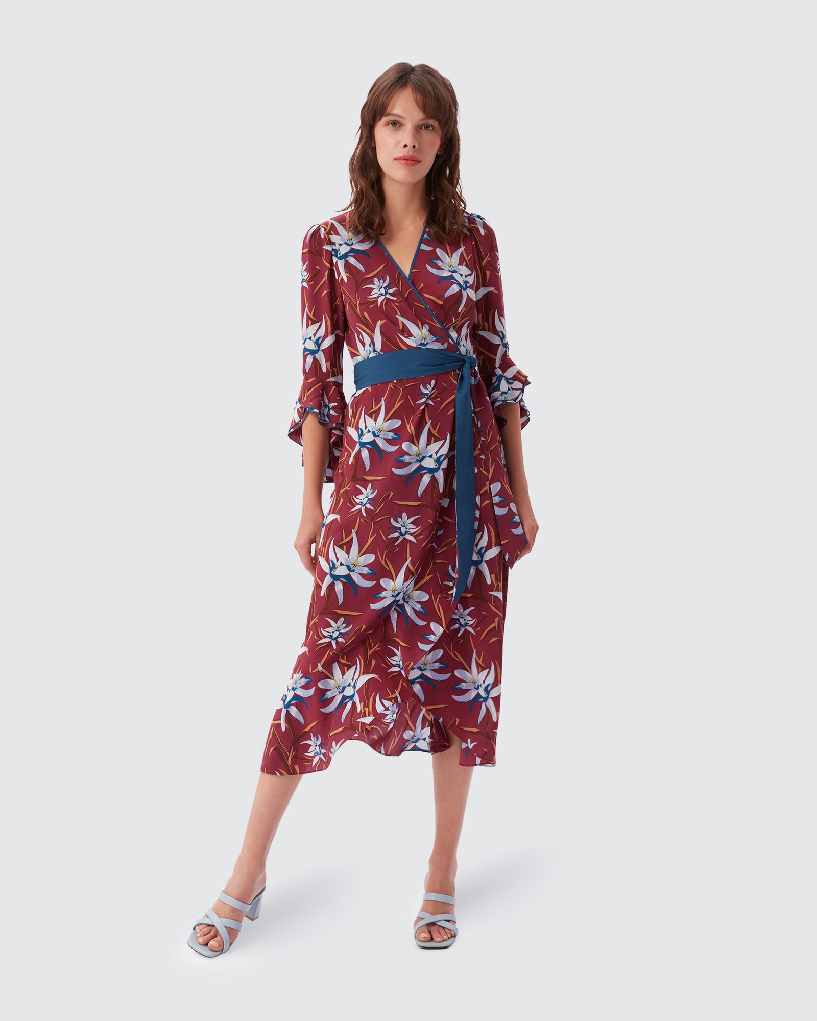 Rollins Ruffled Wrap Dress