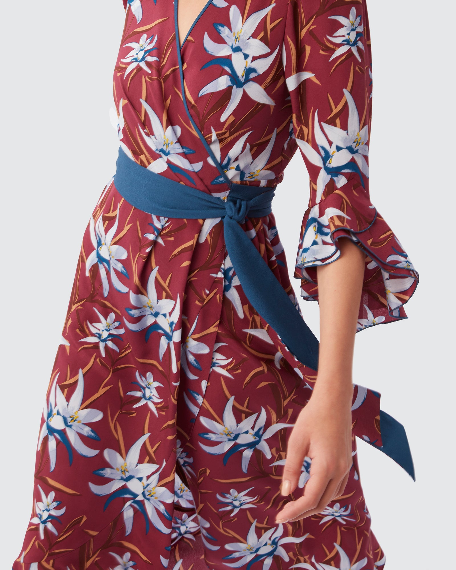 Rollins Ruffled Wrap Dress