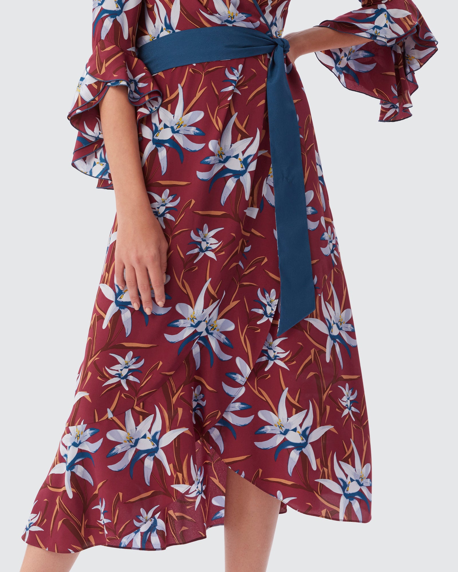 Rollins Ruffled Wrap Dress