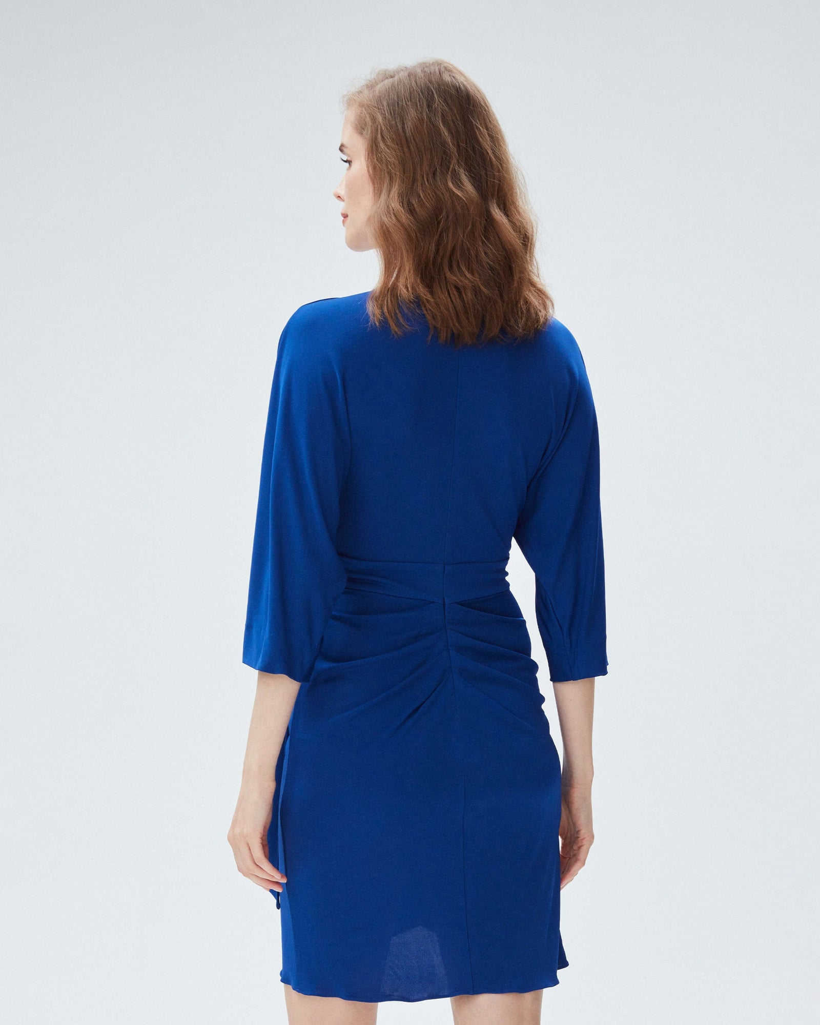 dvf barrington dress in royal blue