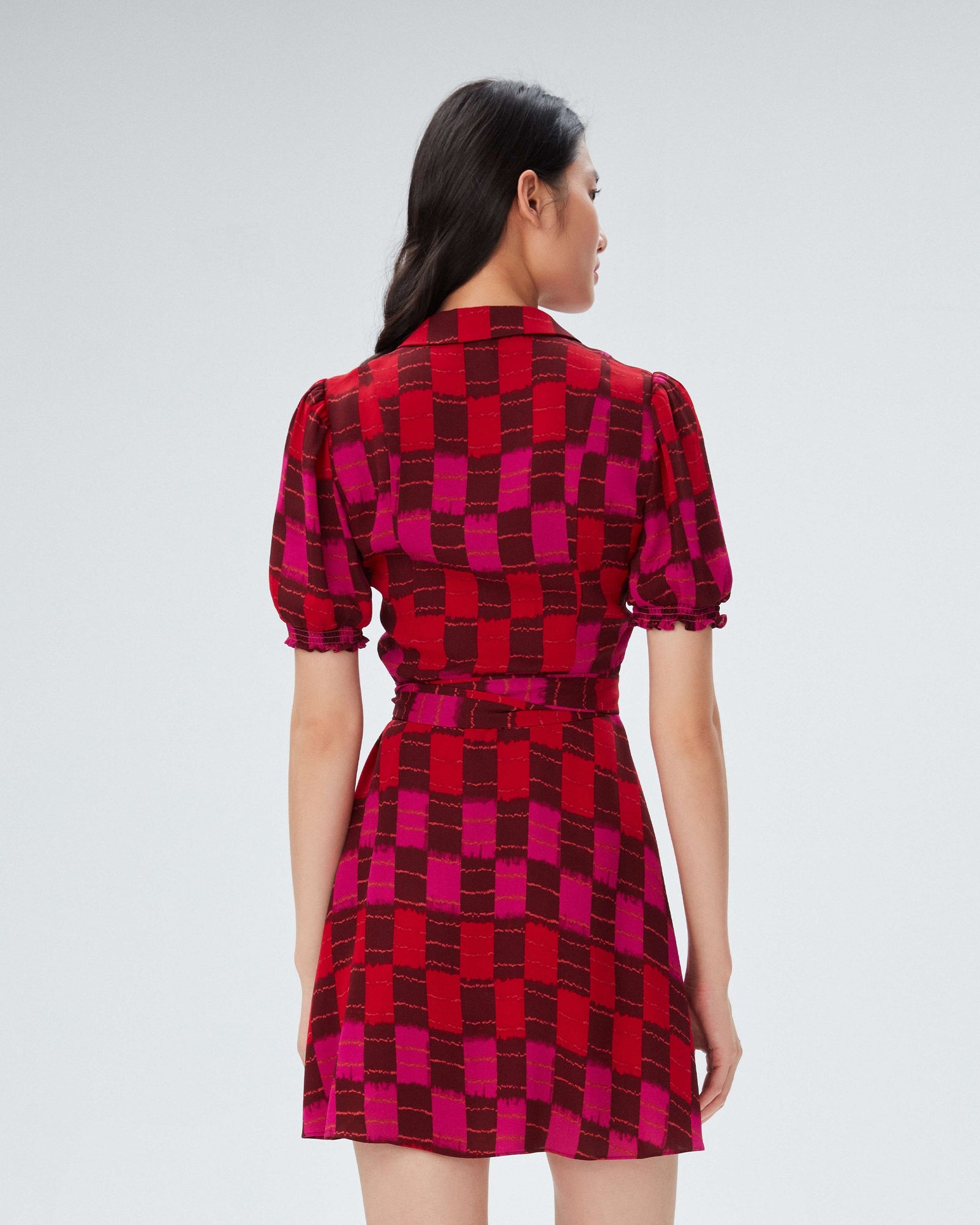 dvf gemita dress in artist quilt