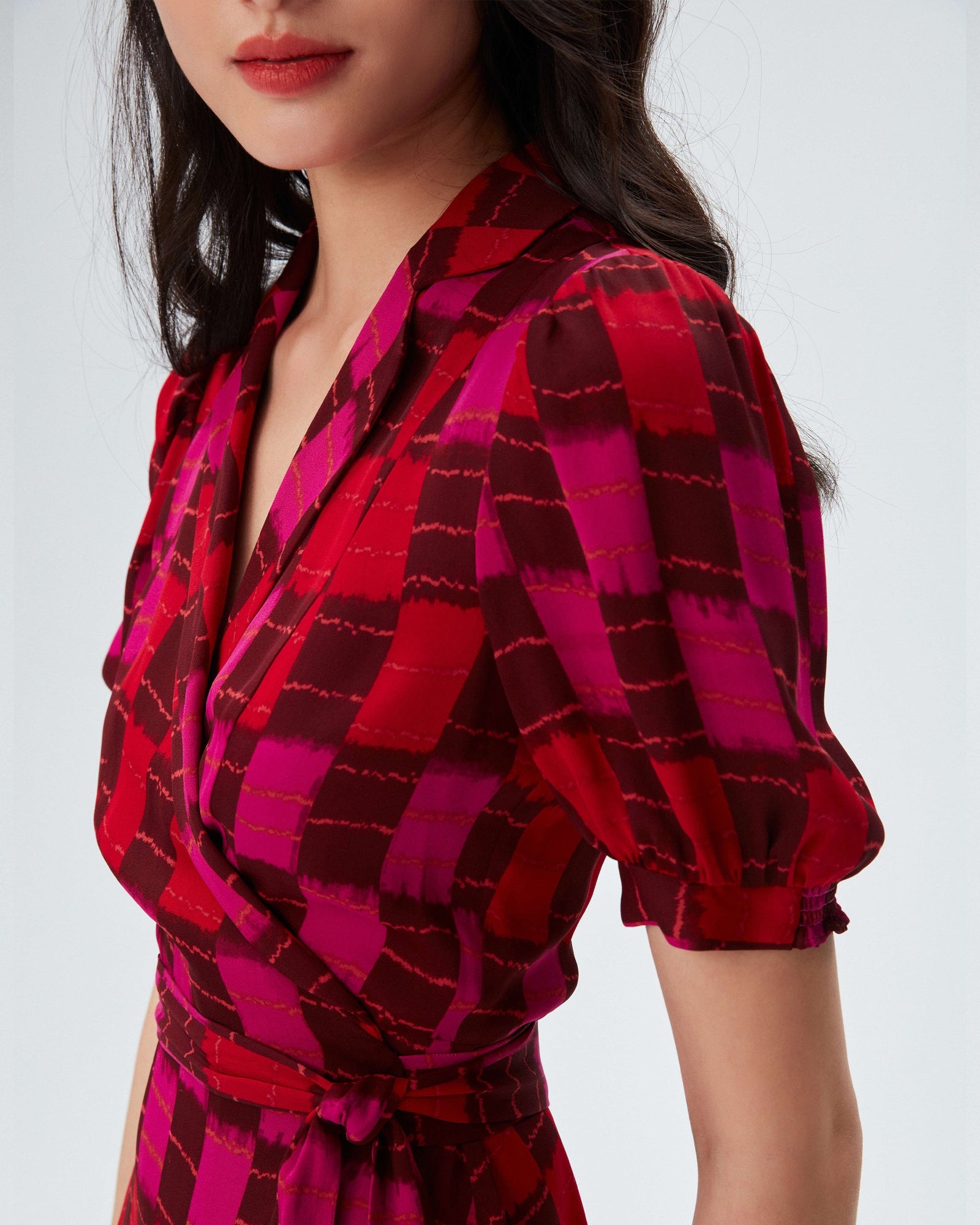 dvf gemita dress in artist quilt