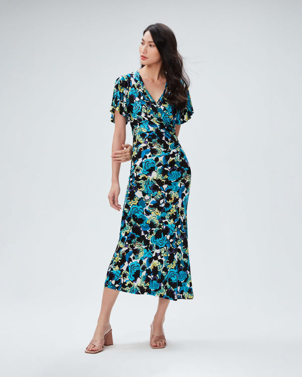 dvf zetna dress in urchin flower