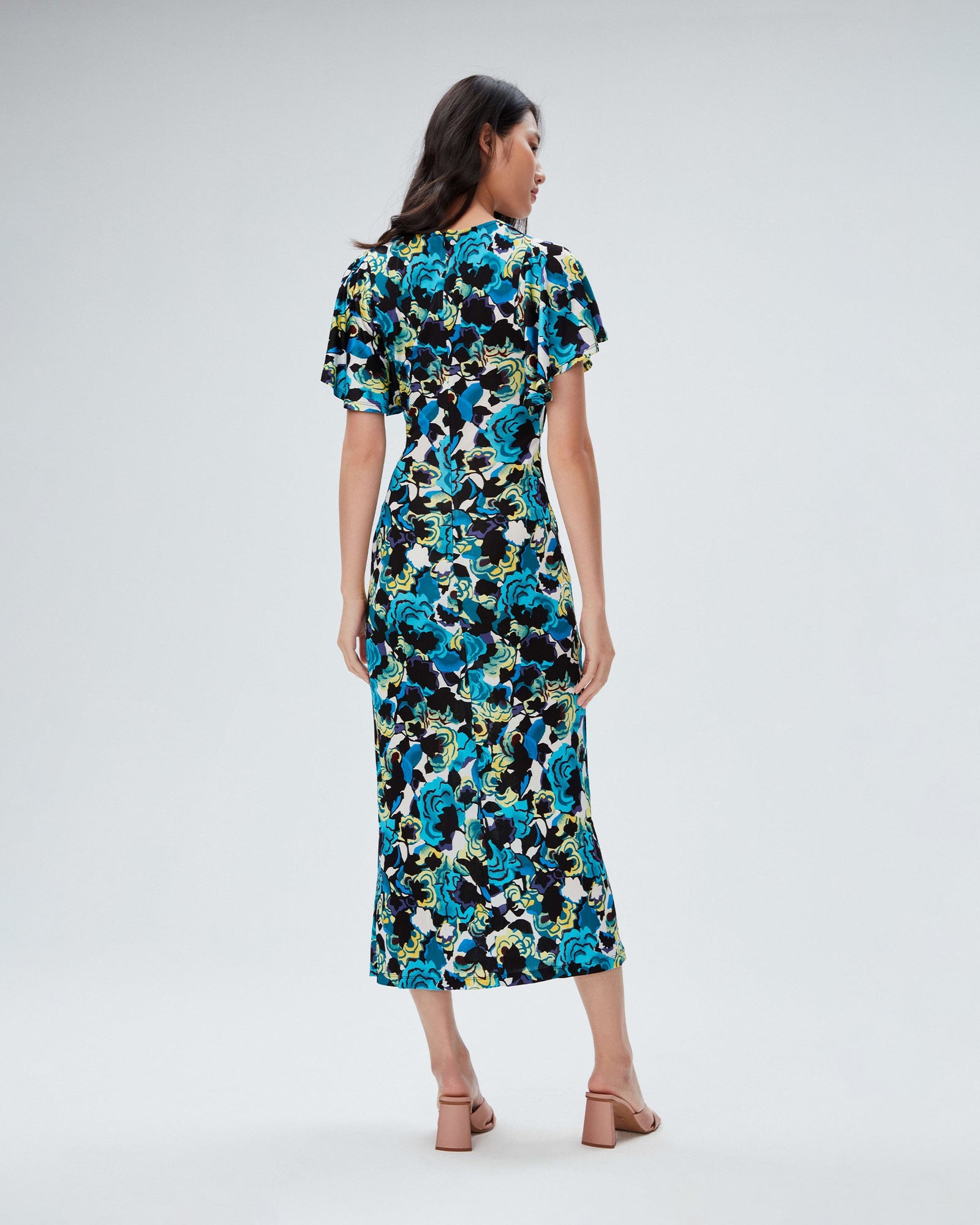 dvf zetna dress in urchin flower