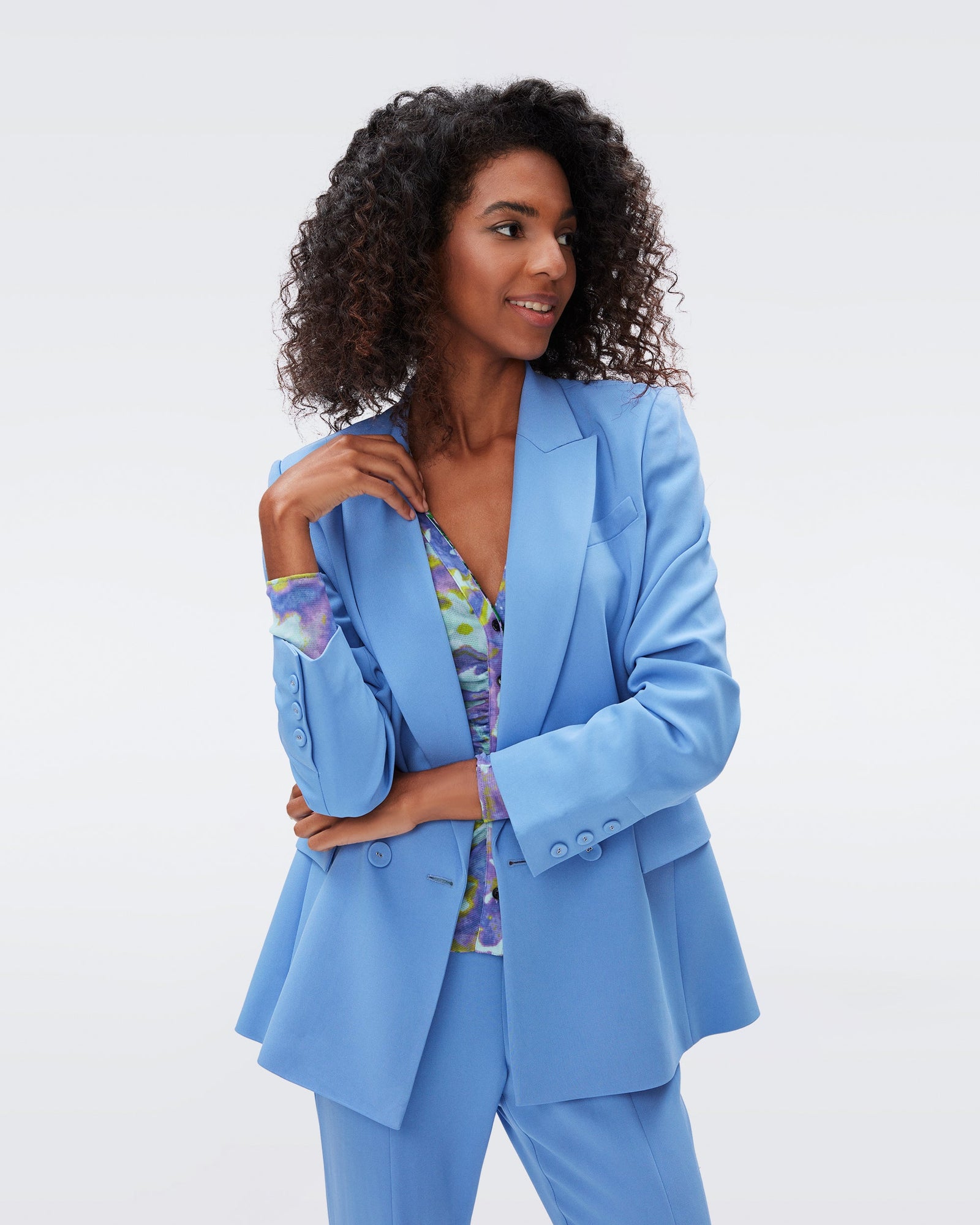 DVF Salzburg Jacket in Periwinkle